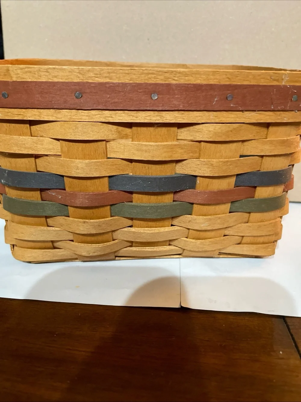 Longaberger Shades Of Autumn Recipe Basket 1994